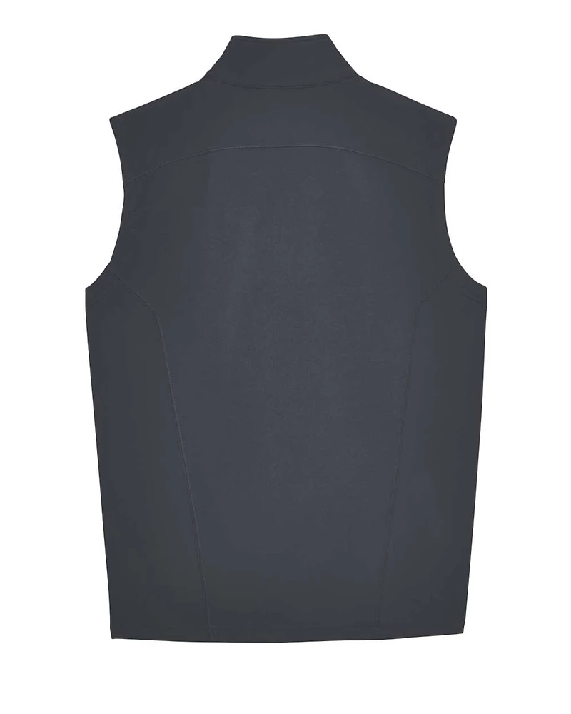 Gilet doux à double couche en polaire pour homme