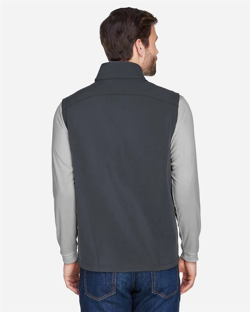 Gilet doux à double couche en polaire pour homme
