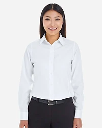 Chemise habillée tissée Royal Dobby de la Collection Crown pour femmes | T-Shirt Time