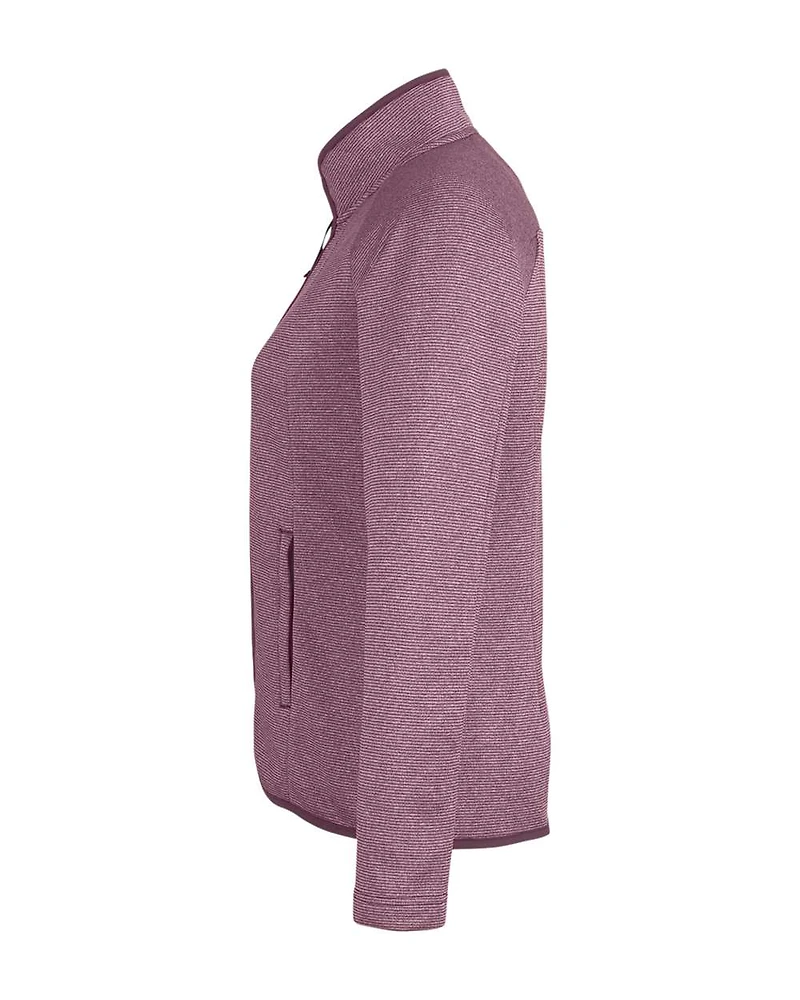 Veste zippée intégrale à rayures chinées Venture pour femmes | T-Shirt Time