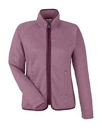 Veste zippée intégrale à rayures chinées Venture pour femmes | T-Shirt Time