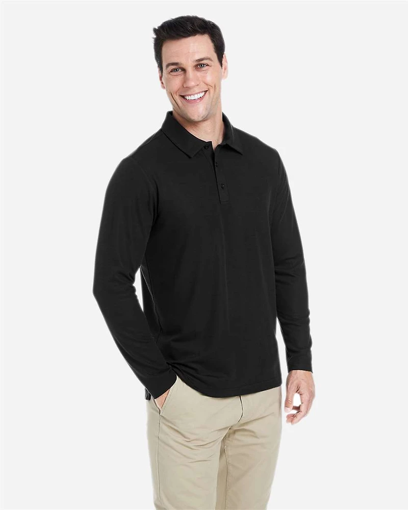 Men's Fusion ChromaSoft™ Long Sleeve Pique Polo | T-Shirt Time