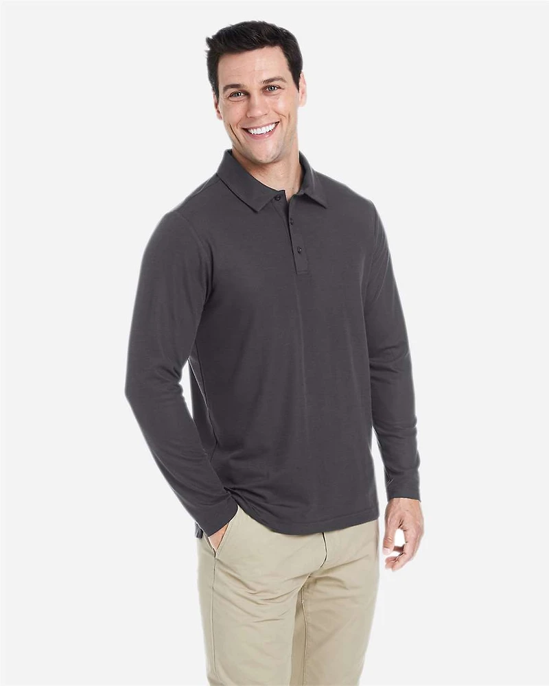 Polo Piqué ChromaSoft™ à Manches Longues pour Homme