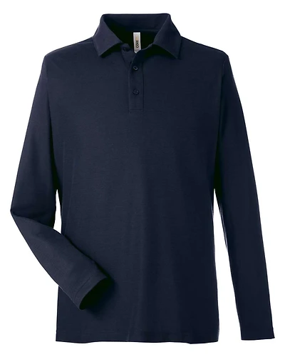 Men's Fusion ChromaSoft™ Long Sleeve Pique Polo | T-Shirt Time