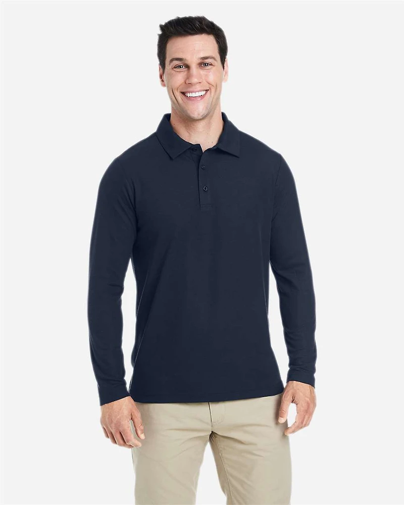 Men's Fusion ChromaSoft™ Long Sleeve Pique Polo | T-Shirt Time