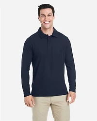 Men's Fusion ChromaSoft™ Long Sleeve Pique Polo | T-Shirt Time