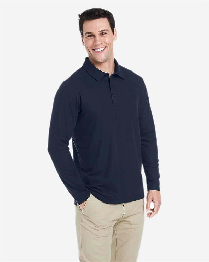 Men's Fusion ChromaSoft™ Long Sleeve Pique Polo | T-Shirt Time