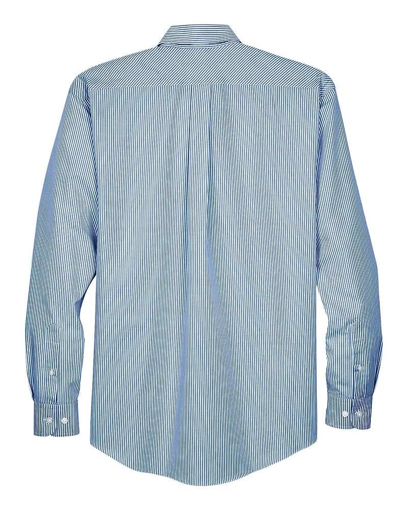 Men's Crown Collection® Banker Stripe Woven Dress Shirt | T-Shirt Time