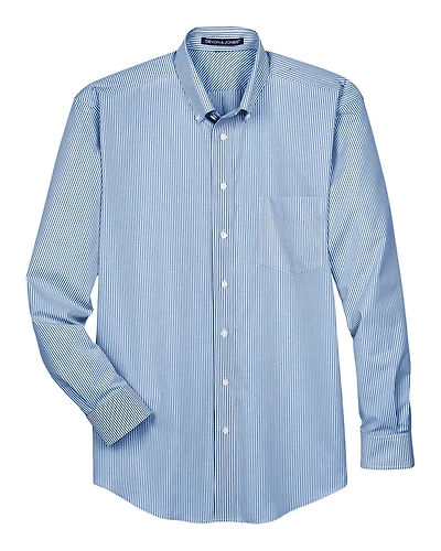 Men's Crown Collection® Banker Stripe Woven Dress Shirt | T-Shirt Time