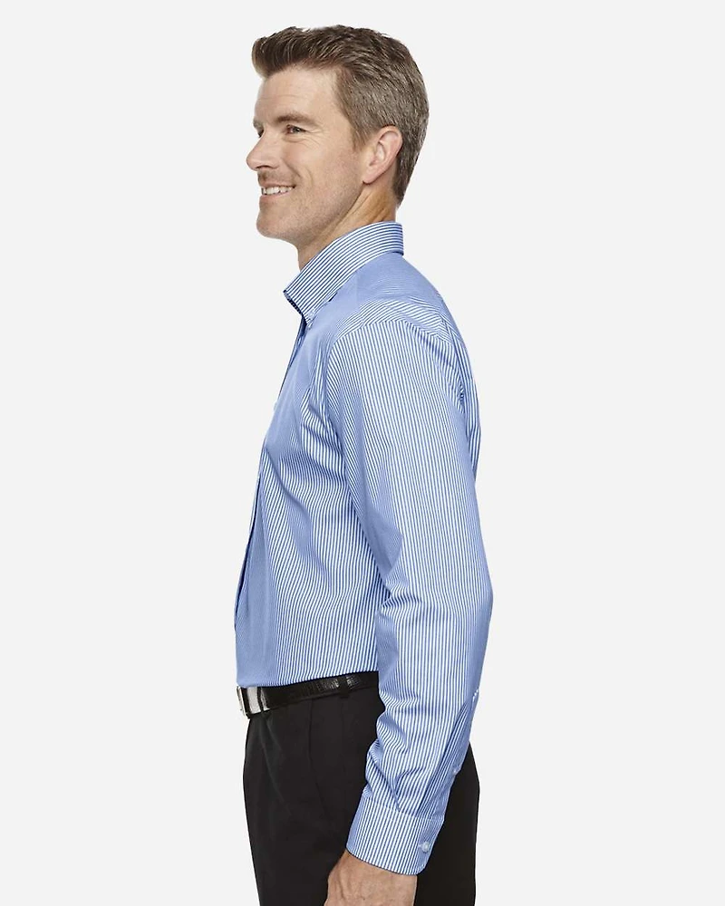 Men's Crown Collection® Banker Stripe Woven Dress Shirt | T-Shirt Time