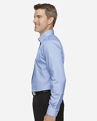 Men's Crown Collection® Banker Stripe Woven Dress Shirt | T-Shirt Time