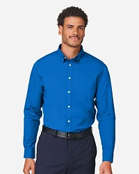Men's CrownLux Performance® Spencer Poplin Dress Shirt | T-Shirt Time
