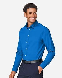 Men's CrownLux Performance® Spencer Poplin Dress Shirt | T-Shirt Time