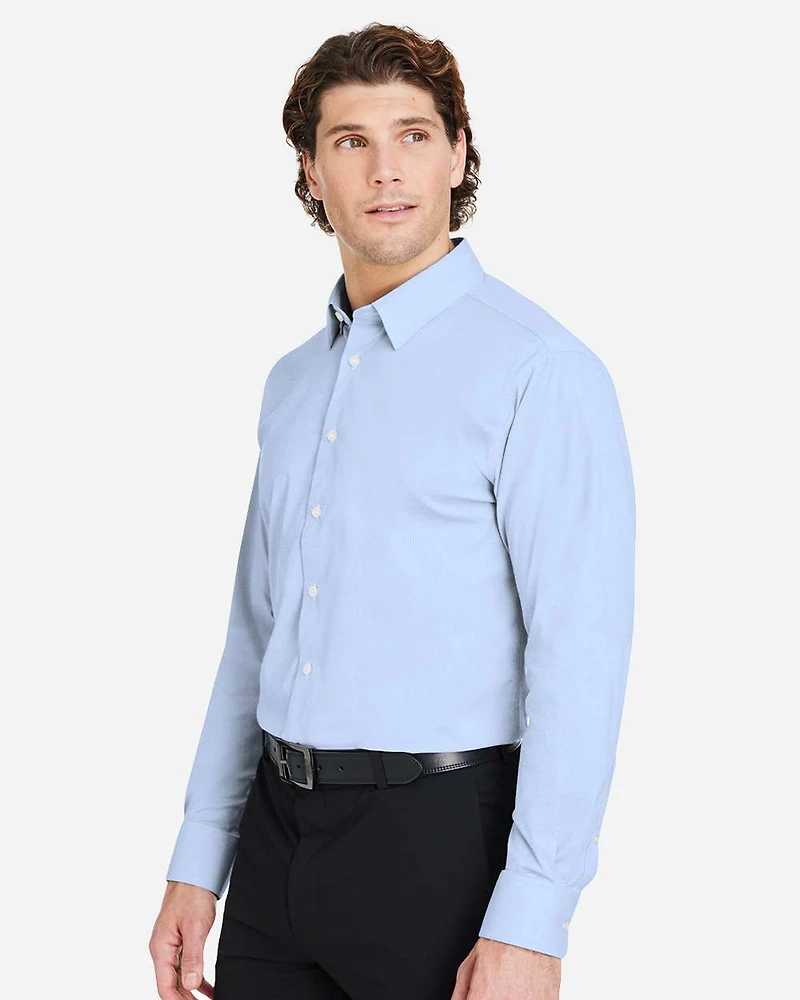 Men's CrownLux Performance® Microstripe Dress Shirt | T-Shirt Time