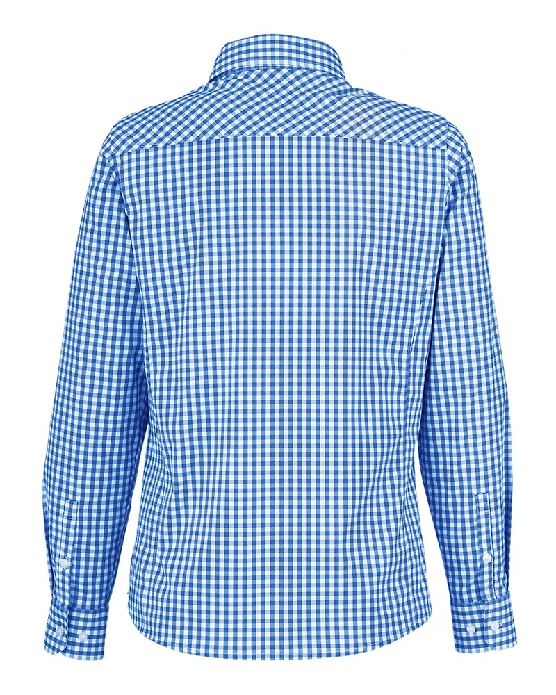 Women's CrownLux Performance® Gingham Dress Shirt | T-Shirt Time