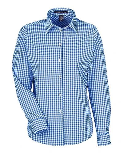 Women's CrownLux Performance® Gingham Dress Shirt | T-Shirt Time