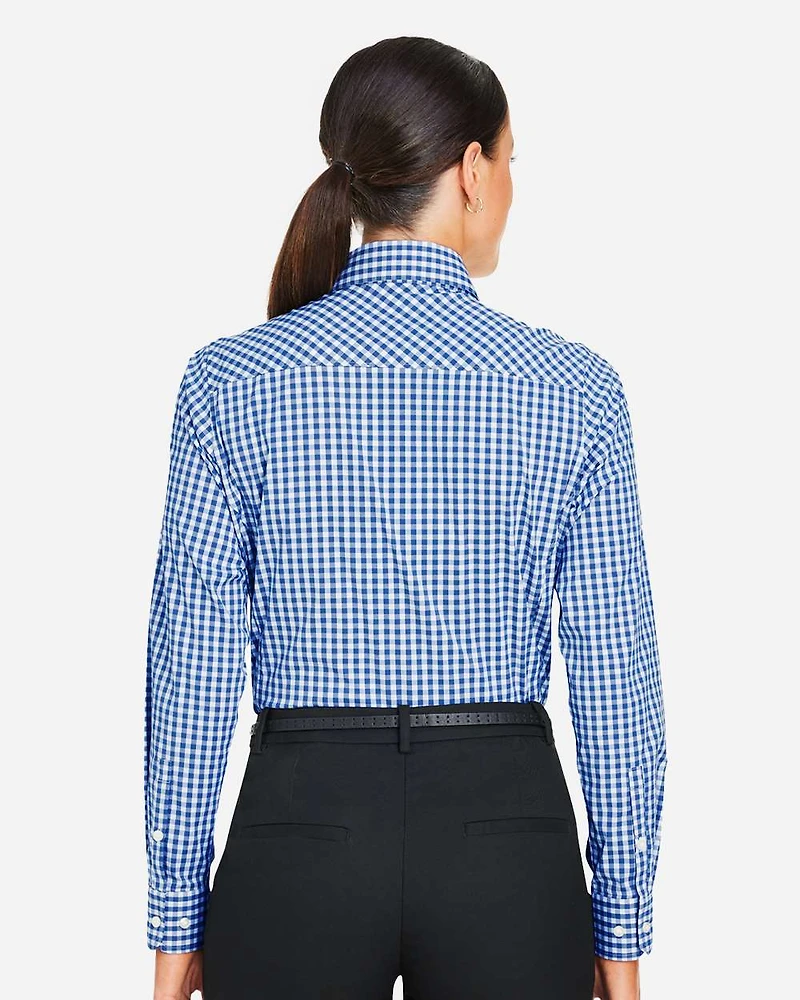 Women's CrownLux Performance® Gingham Dress Shirt | T-Shirt Time