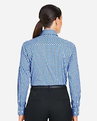 Women's CrownLux Performance® Gingham Dress Shirt | T-Shirt Time