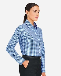 Women's CrownLux Performance® Gingham Dress Shirt | T-Shirt Time