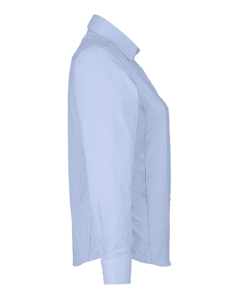 Chemise habillée à micro-rayures CrownLux Performance® pour femme | T-Shirt Time