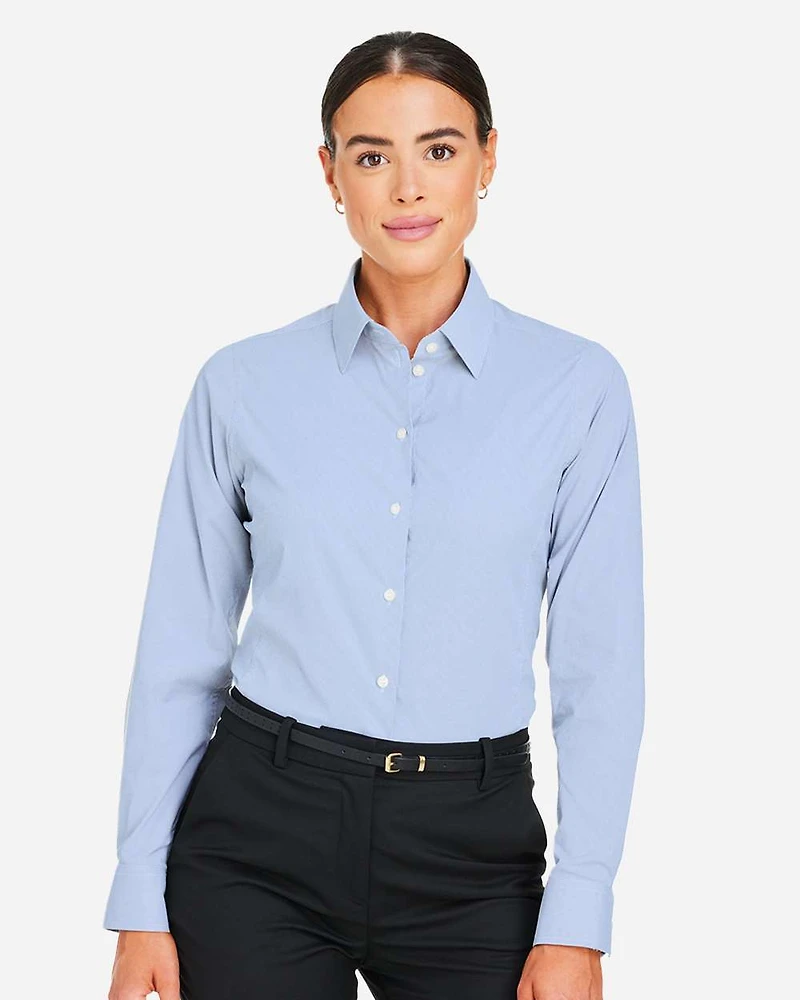 Chemise habillée à micro-rayures CrownLux Performance® pour femme | T-Shirt Time