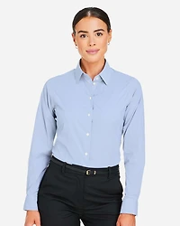Chemise habillée à micro-rayures CrownLux Performance® pour femme | T-Shirt Time