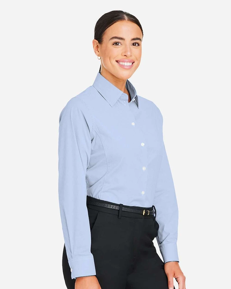 Chemise habillée à micro-rayures CrownLux Performance® pour femme | T-Shirt Time