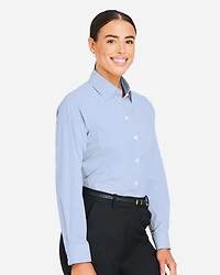 Chemise habillée à micro-rayures CrownLux Performance® pour femme | T-Shirt Time