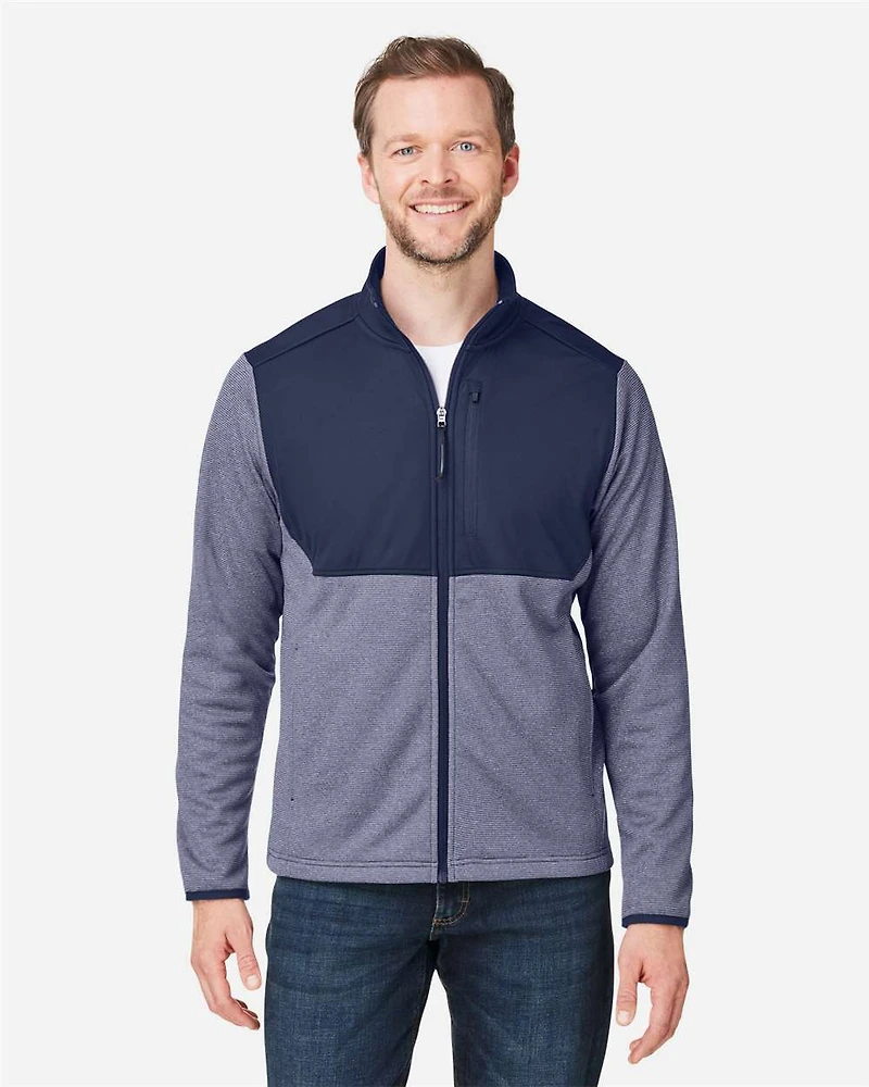 Men's Venture Heathered Stripe Hybrid Jacket | T-Shirt Time