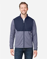 Men's Venture Heathered Stripe Hybrid Jacket | T-Shirt Time