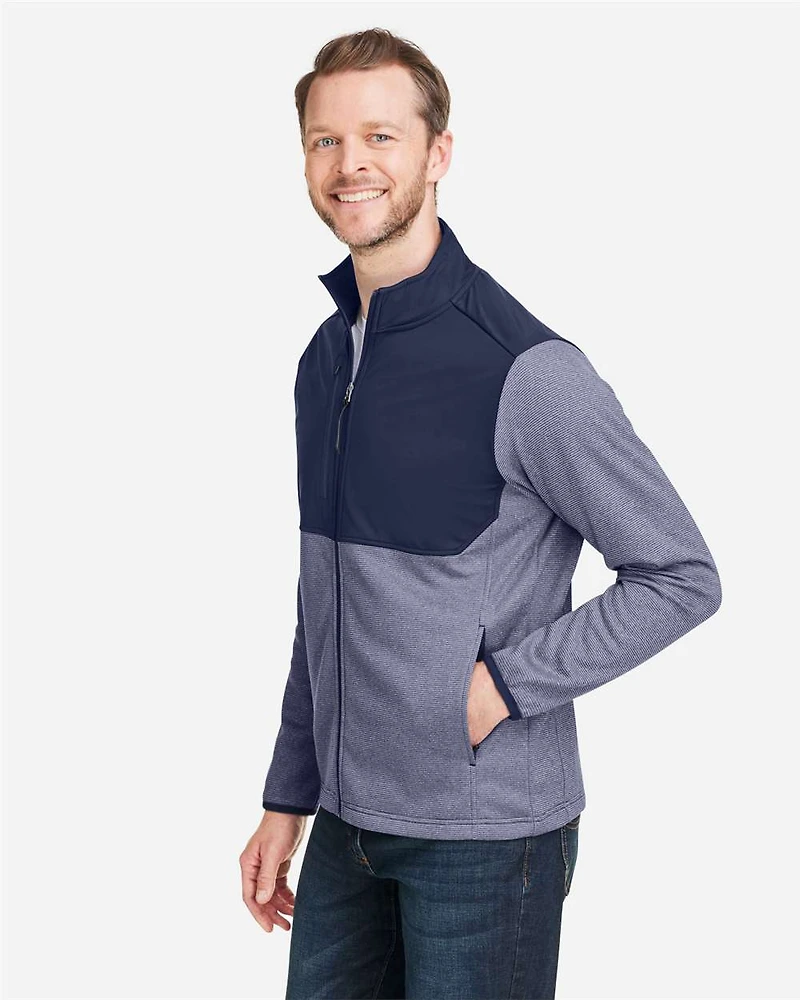 Men's Venture Heathered Stripe Hybrid Jacket | T-Shirt Time