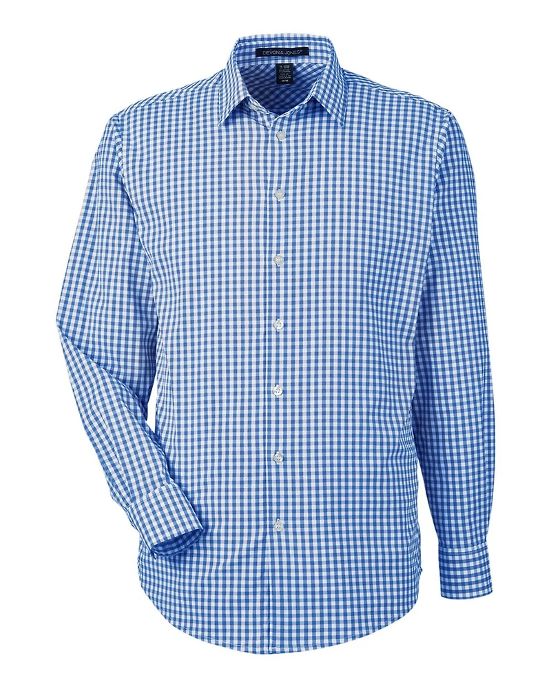 Men's CrownLux Performance® Gingham Dress Shirt | T-Shirt Time