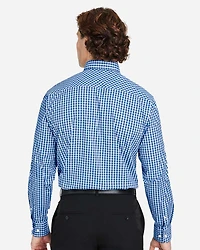 Men's CrownLux Performance® Gingham Dress Shirt | T-Shirt Time