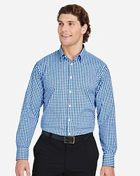 Men's CrownLux Performance® Gingham Dress Shirt | T-Shirt Time