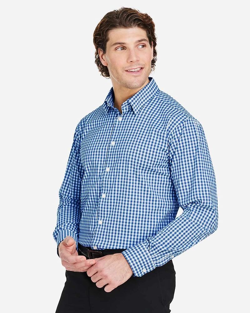 Men's CrownLux Performance® Gingham Dress Shirt | T-Shirt Time