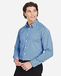 Men's CrownLux Performance® Gingham Dress Shirt | T-Shirt Time