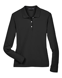 Women's Pima Piqué Long Sleeve Polo | T-Shirt Time