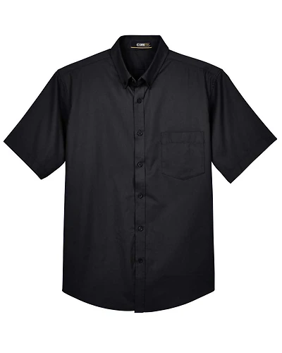 Men's Tall Optimum Short Sleeve Twill Dress Shirt | T-Shirt Time