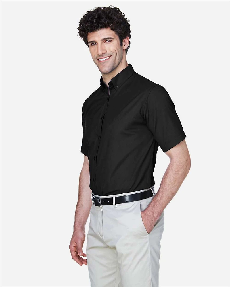 Men's Tall Optimum Short Sleeve Twill Dress Shirt | T-Shirt Time
