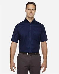 Men's Tall Optimum Short Sleeve Twill Dress Shirt | T-Shirt Time
