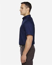 Men's Tall Optimum Short Sleeve Twill Dress Shirt | T-Shirt Time