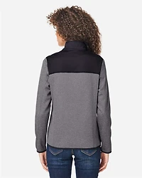 Women's Venture Heathered Stripe Hybrid Jacket | T-Shirt Time
