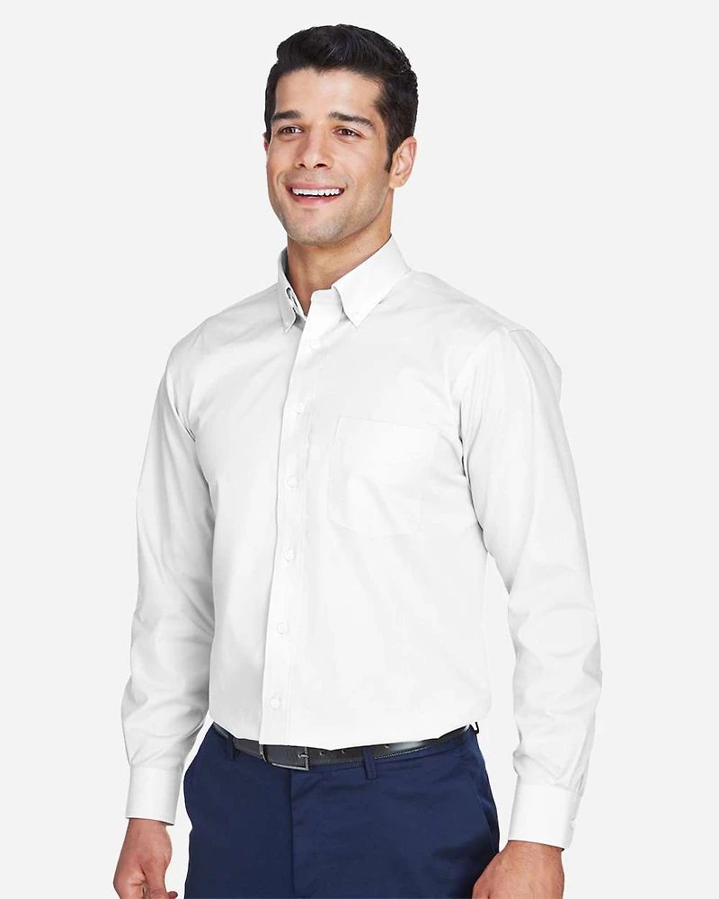 Men's Tall Crown Collection® Broadcloth Woven Dress Shirt | T-Shirt Time