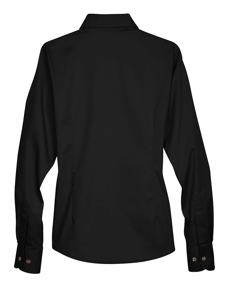 Women's Easy Blend™ Long Sleeve Twill Dress Shirt with Stain-Release | T-Shirt Time