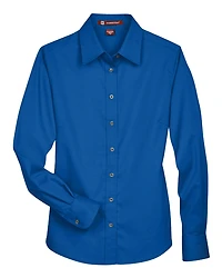 Women’s Easy Blend™ Long Sleeve Twill Dress Shirt with Stain-Release