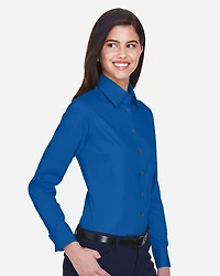 Women’s Easy Blend™ Long Sleeve Twill Dress Shirt with Stain-Release