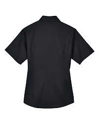 Women's Easy Blend™ Short Sleeve Twill Dress Shirt with Stain-Release | T-Shirt Time