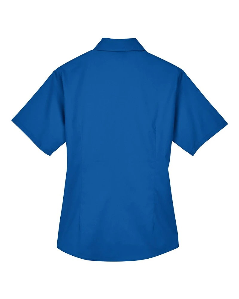 Women’s Easy Blend™ Short Sleeve Twill Dress Shirt with Stain-Release
