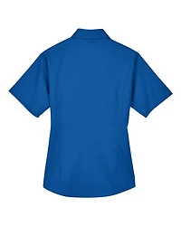 Women’s Easy Blend™ Short Sleeve Twill Dress Shirt with Stain-Release