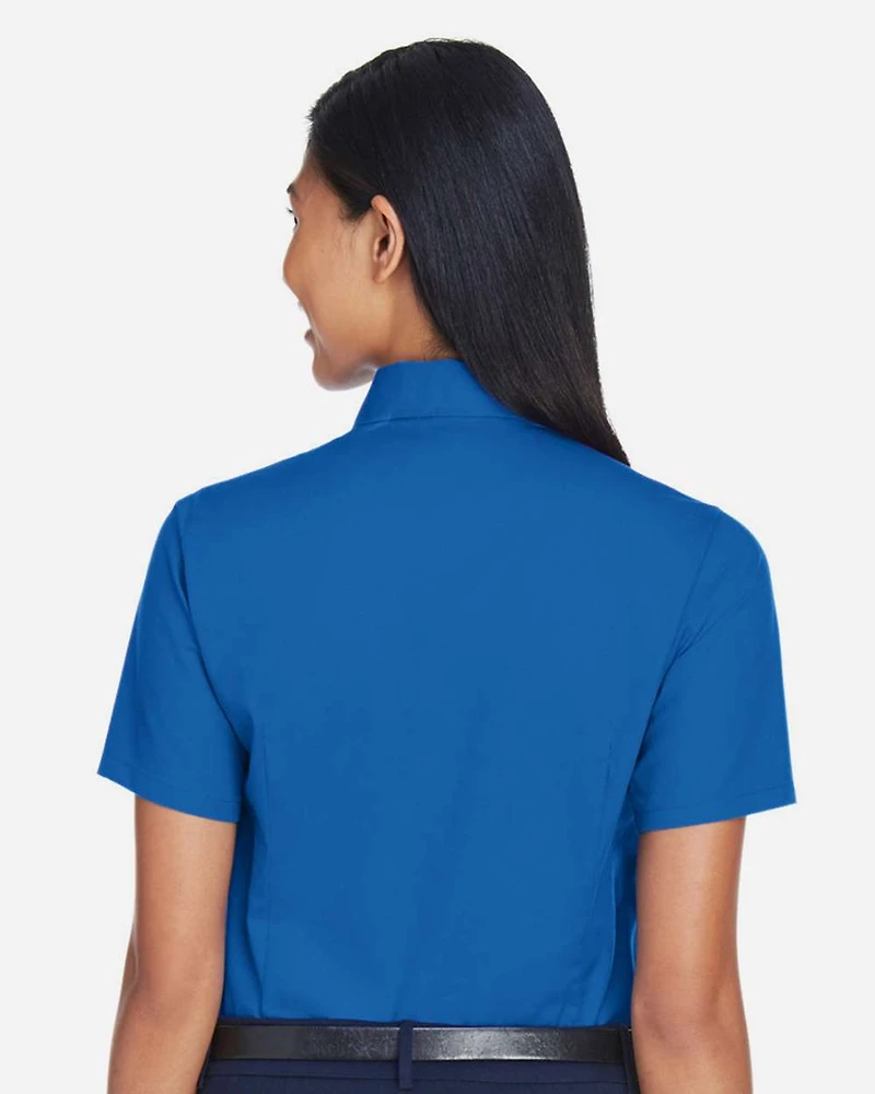 Women’s Easy Blend™ Short Sleeve Twill Dress Shirt with Stain-Release